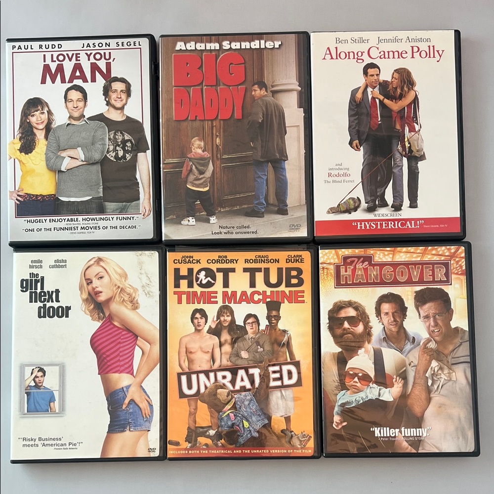 BUNDLE of 6: Comedy Movie DVDs Collection